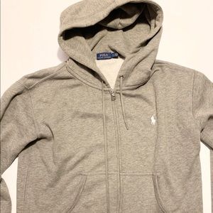 Ralph Lauren Polo Grey Small Full-Zip Sweater